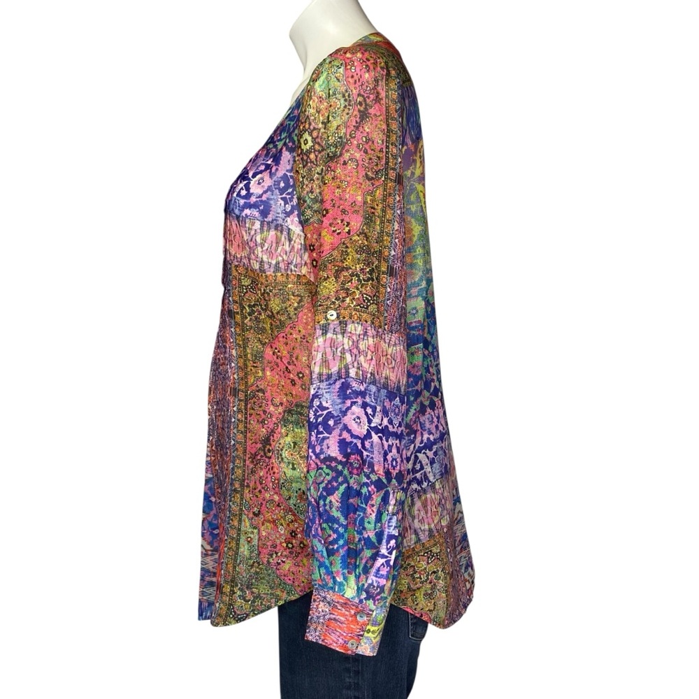 Daniel Rainn Multicolored Patterned Long Sleeve B… - image 6